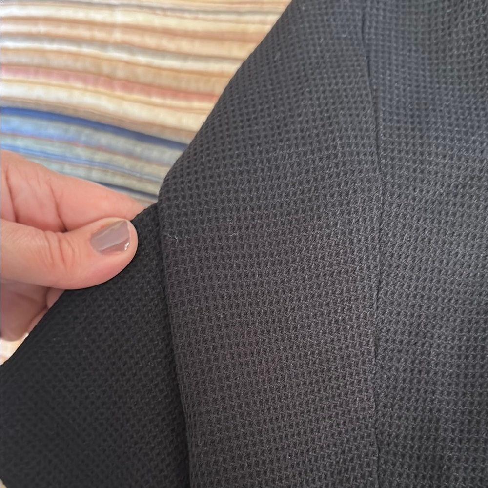 Philosophy Black Blazer with Cool Patterned Lining - Picture 4 of 5